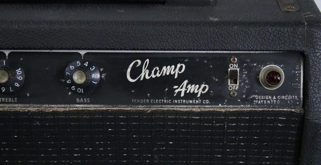 Fender Champ Amp Blackface 1964 Vintage Guitar Combo Amplifier AA764 - READ