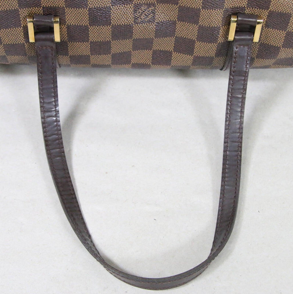 Louis Vuitton Papillion 30 Damier Ebene Canvas Handbag Vintage Authentic - Clean
