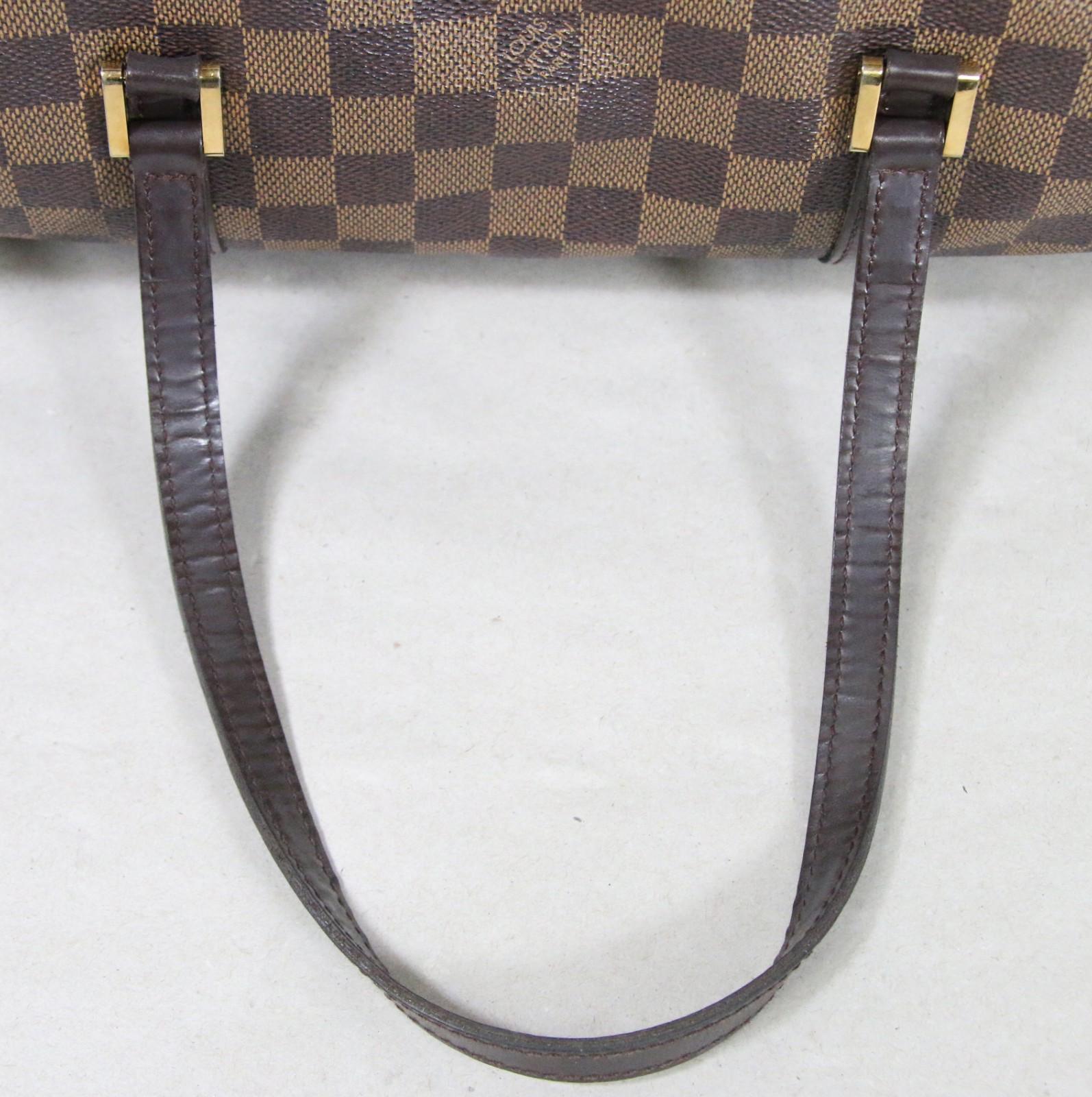 Louis Vuitton Papillion 30 Damier Ebene Canvas Handbag Vintage Authentic - Clean