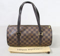 Louis Vuitton Papillion 30 Damier Ebene Canvas Handbag Vintage Authentic - Clean