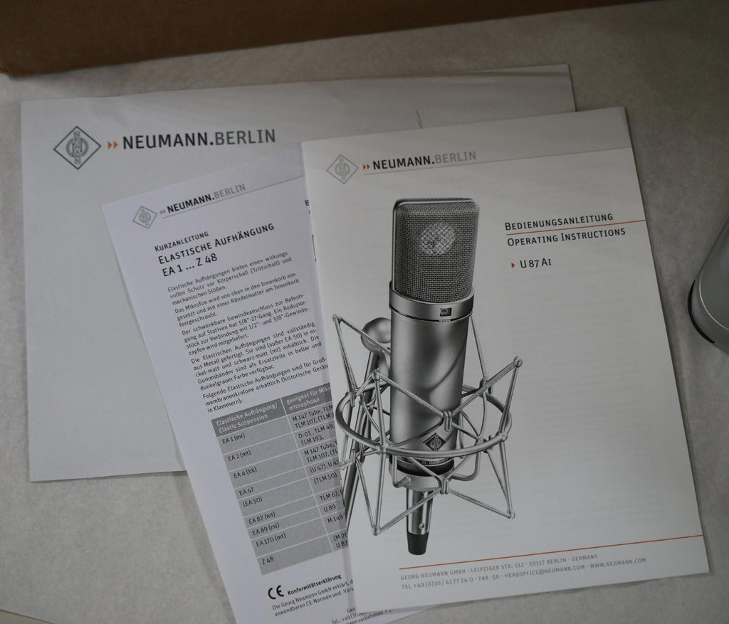 RARE Neumann U87ai Rhodium Edition Set Limited Edition of 500 - NEW - Must See!