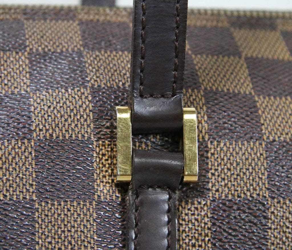 Louis Vuitton Papillion 30 Damier Ebene Canvas Handbag Vintage Authentic - Clean