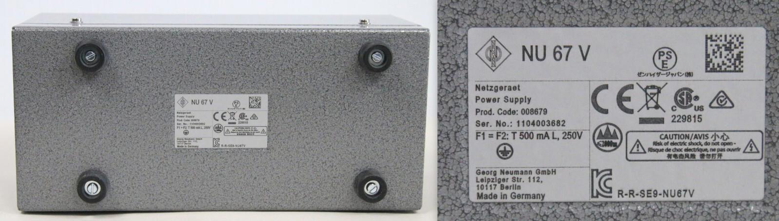 *MUST SEE* Neumann U67 Set Black - GG - Special-Edition Tube Microphone - NEW