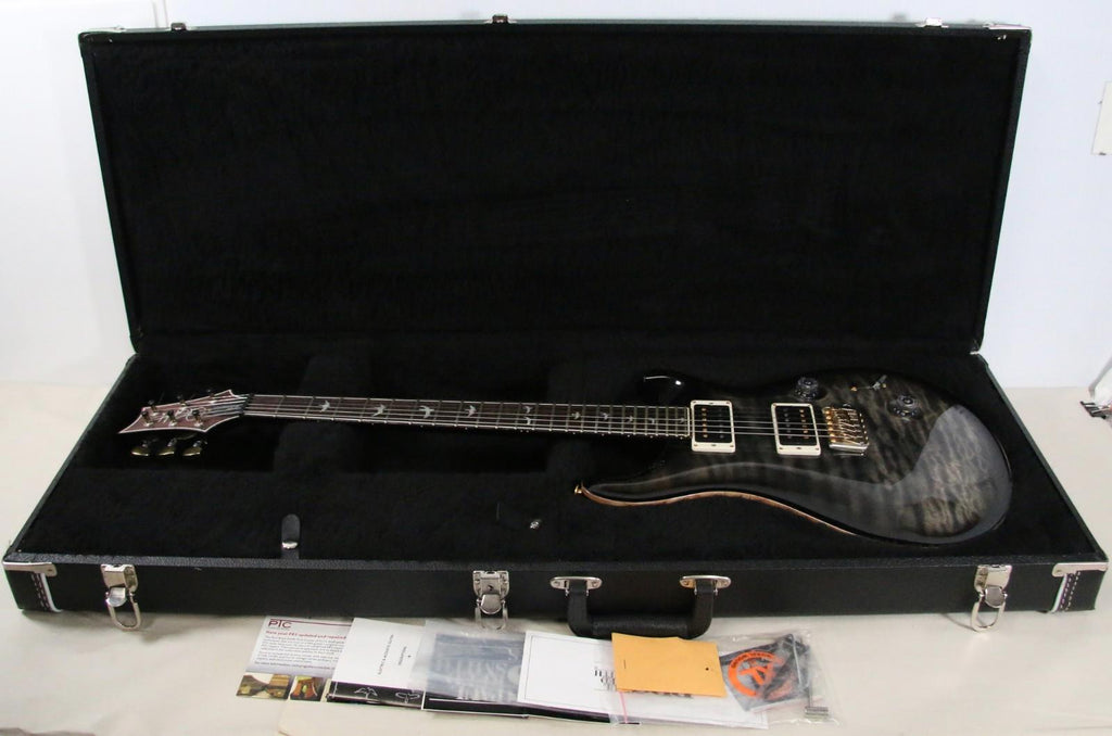 2014 PRS Custom 24 30th Anniversary Edition Charcoal Burst Guitar w/Papers *WOW*
