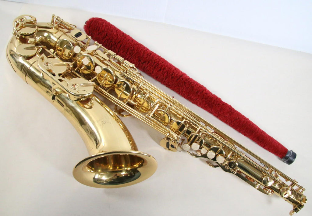 NEW Ravel Tenor Students Saxophone Brass Engraved Mother of Pearl w/Case + More