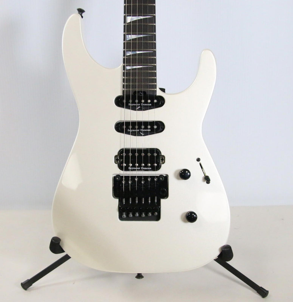 2023 Jackson American Series Soloist SL3 Platinum Pearl Ebony Electric Guitar