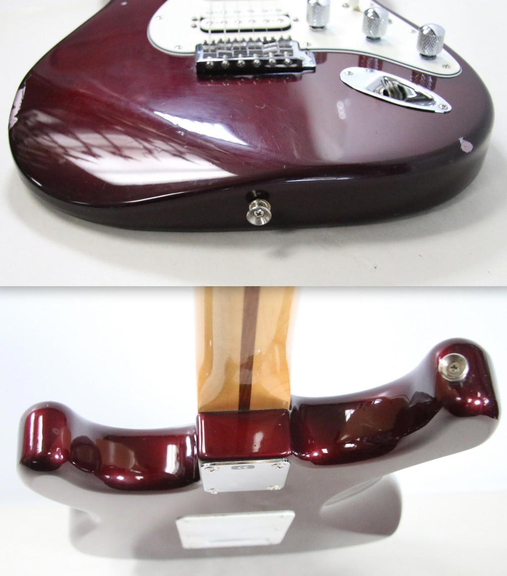 Fender 2000 Standard Stratocaster HSS Solid Body Maple Midnight Wine MIM Guitar