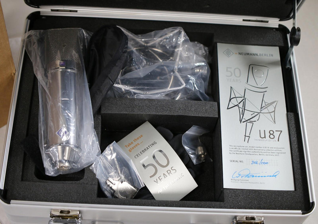 RARE Neumann U87ai Rhodium Edition Set Limited Edition of 500 - NEW - Must See!