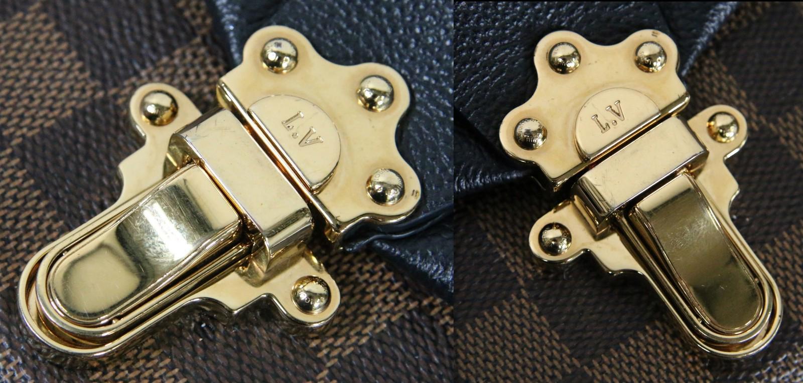 Louis Vuitton Clapton Damier Ebene Canvas Shoulder Bag Black Noir - Nice!