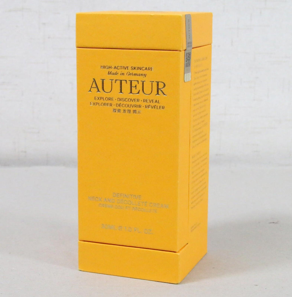 AUTEUR Definitive Neck and Decollete Cream 1.0 oz New Open Box - Free Shipping!