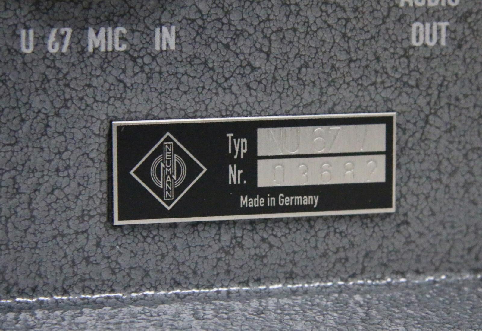 *MUST SEE* Neumann U67 Set Black - GG - Special-Edition Tube Microphone - NEW