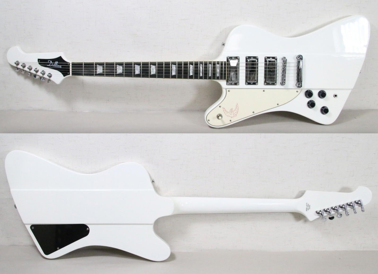 LEFT HANDED Dillion Phoenix DFB-603 Electric Guitar White w/ OG Soft Case MINT!
