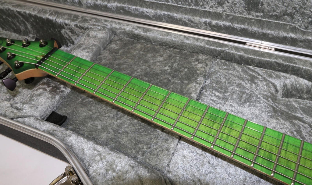 Overload Guitar Custom Raijin 6 6-String Acid Green Finish Exotic Wood New Other