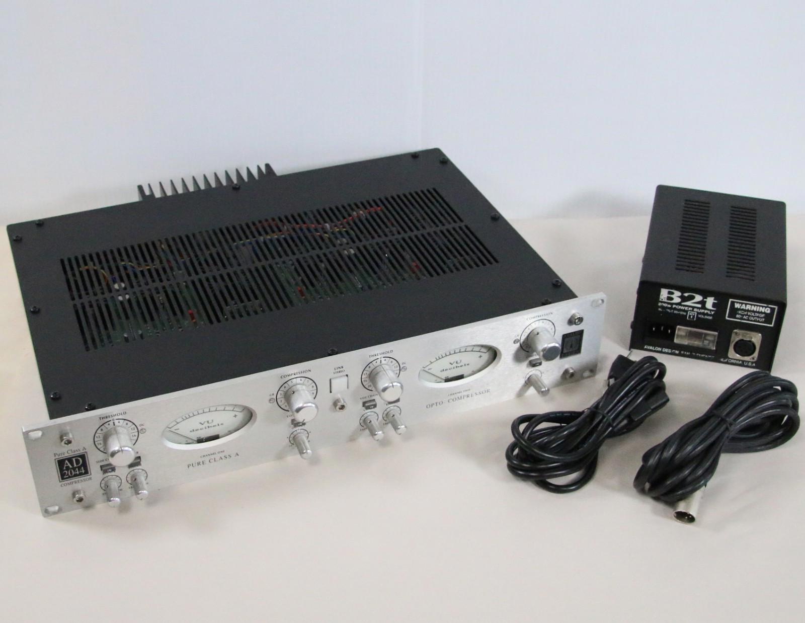 Avalon AD2044 Dual Mono/Stereo Optical Compressor (Blue LEDs) + B2T Power Supply