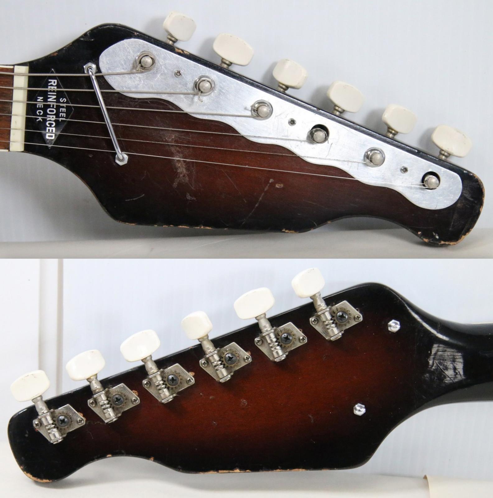 1960s Teisco WG-2L Electric Guitar Japan Sunburst (Needs Work) - Free Shipping