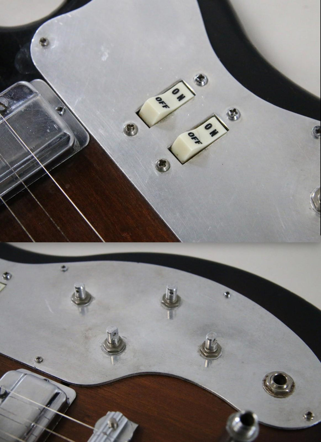 1960s Teisco WG-2L Electric Guitar Japan Sunburst (Needs Work) - Free Shipping