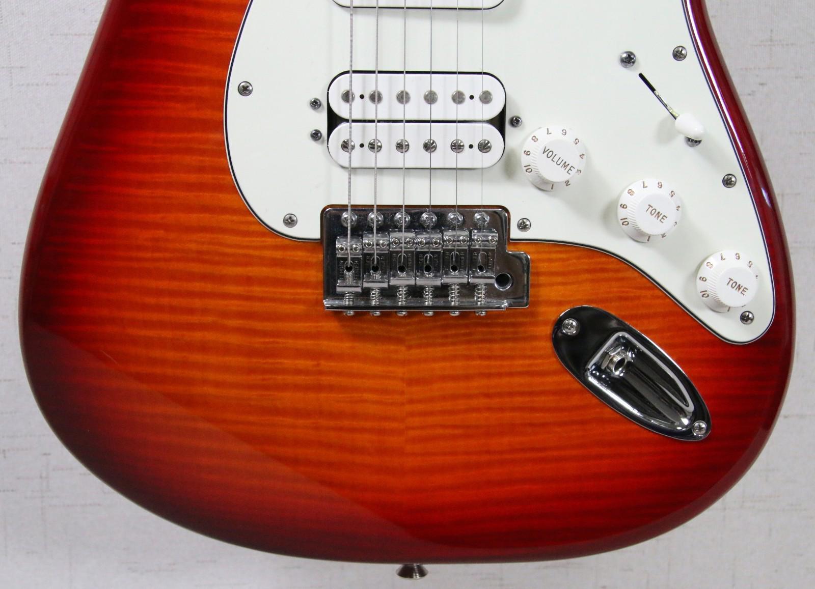 Fender Standard Stratocaster 2013 HSS Plus Top Aged Cherry Burst Electric Guitar