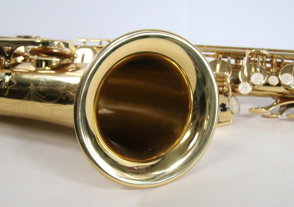 NEW Ravel Tenor Students Saxophone Brass Engraved Mother of Pearl w/Case + More