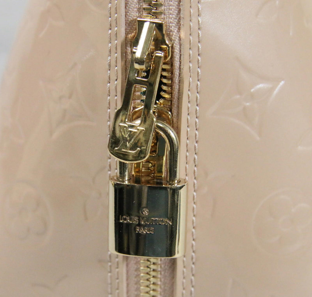 Louis Vuitton Monogram Vernis Alma GM Beige w/Dust Bag - Excellent Condition