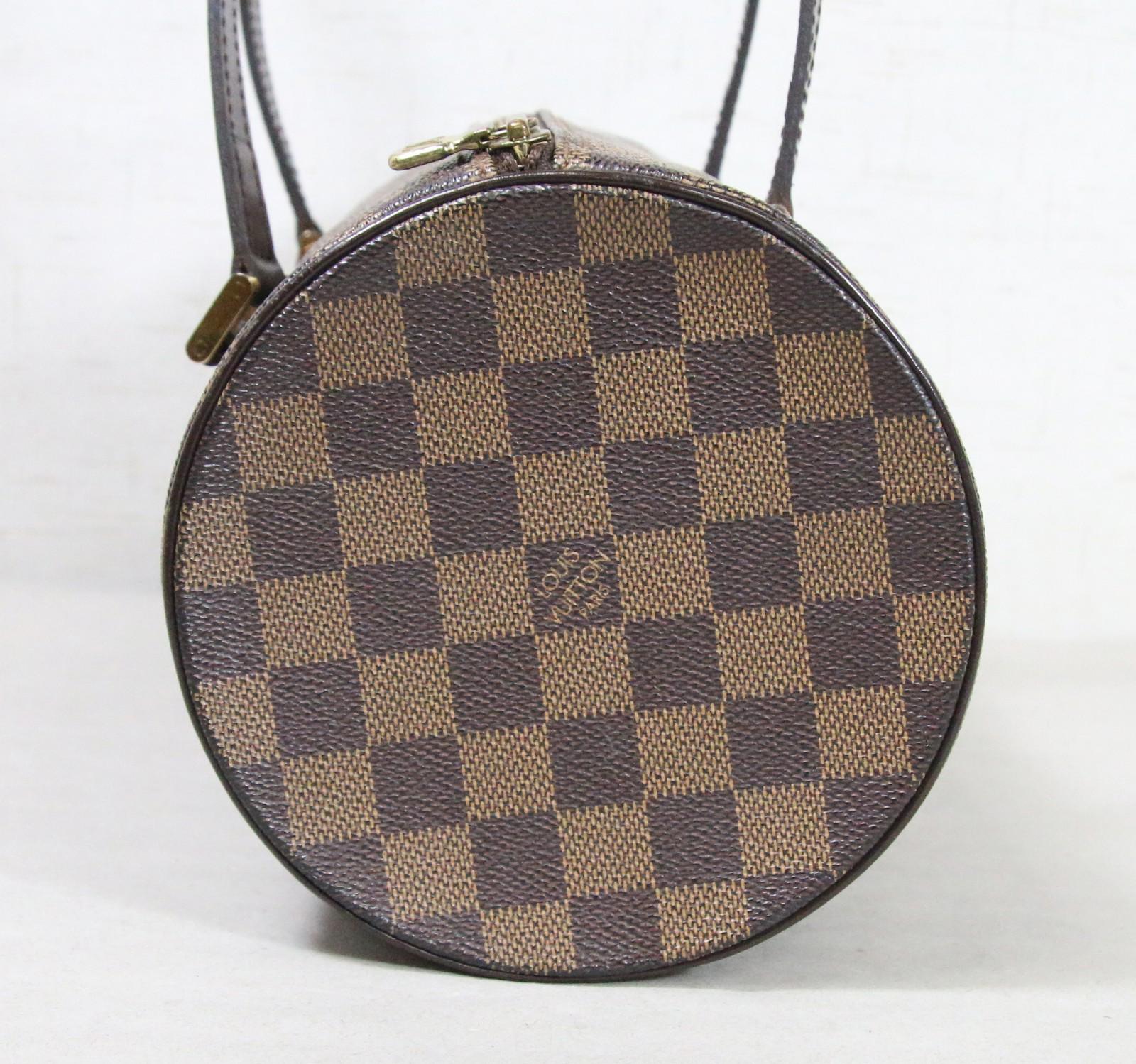 Louis Vuitton Papillion 30 Damier Ebene Canvas Handbag Vintage Authentic - Clean