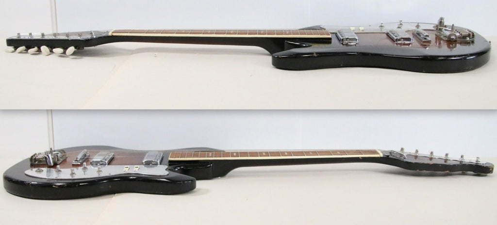 1960s Teisco WG-2L Electric Guitar Japan Sunburst (Needs Work) - Free Shipping