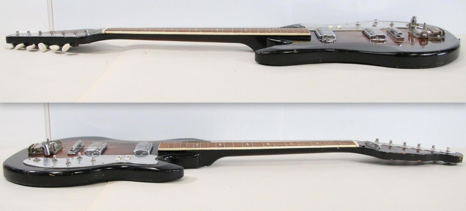 1960s Teisco WG-2L Electric Guitar Japan Sunburst (Needs Work) - Free Shipping