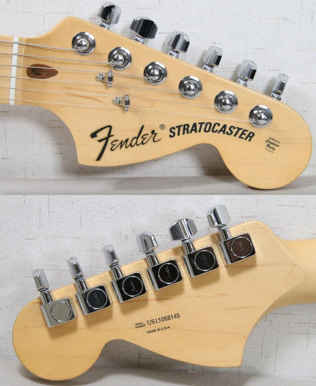 2015 Fender American Special Stratocaster HSS Black Maple 6 String Guitar USA