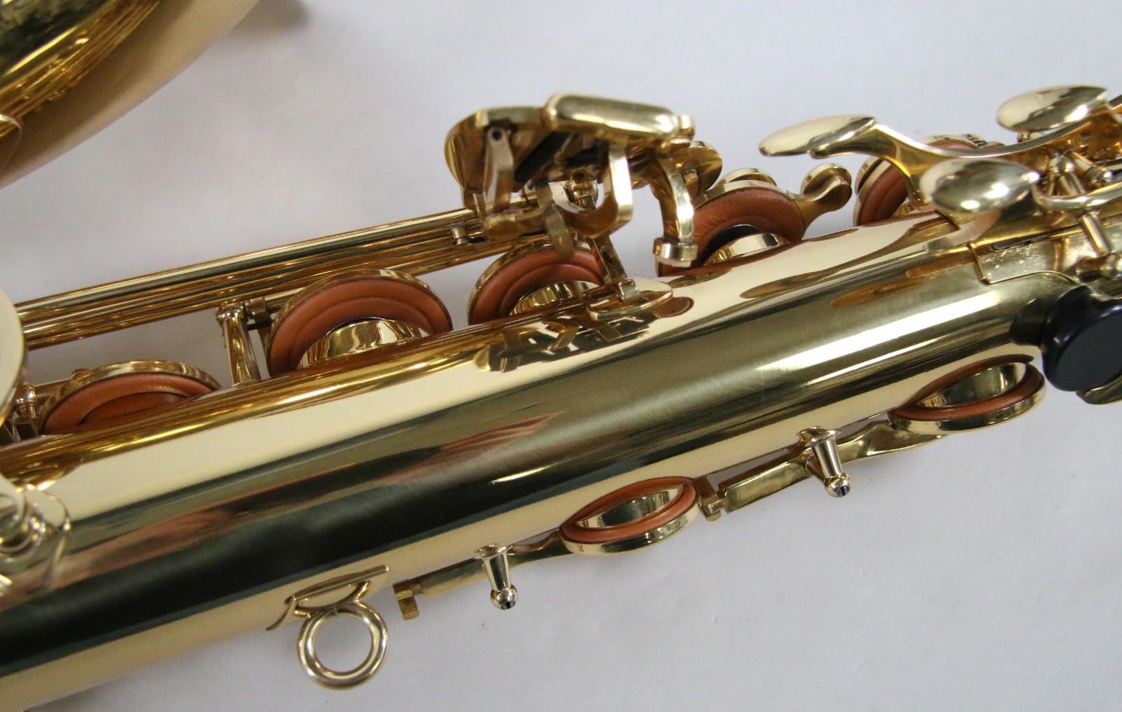 NEW Ravel Tenor Students Saxophone Brass Engraved Mother of Pearl w/Case + More