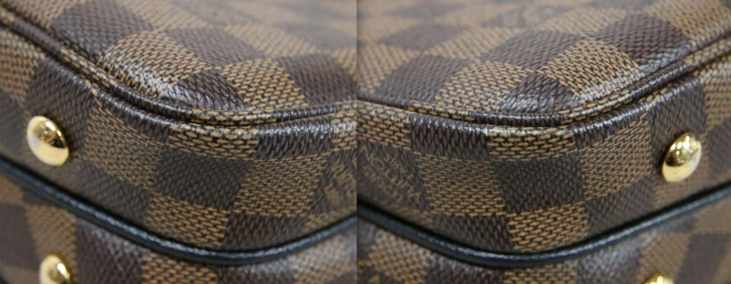 Louis Vuitton Clapton Damier Ebene Canvas Shoulder Bag Black Noir - Nice!