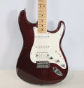 Fender 2000 Standard Stratocaster HSS Solid Body Maple Midnight Wine MIM Guitar