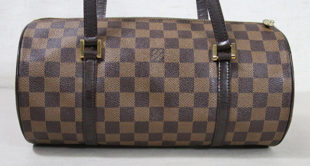 Louis Vuitton Papillion 30 Damier Ebene Canvas Handbag Vintage Authentic - Clean