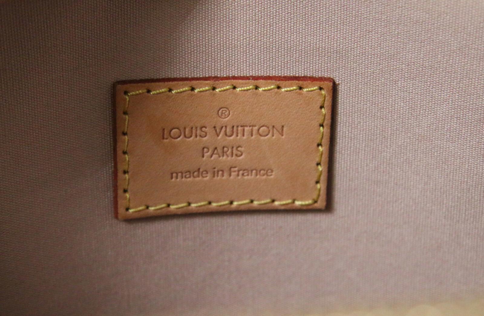 Louis Vuitton Monogram Vernis Alma GM Beige w/Dust Bag - Excellent Condition