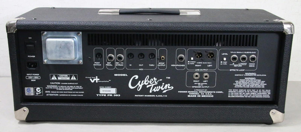 Fender Cyber Twin PR 393 Tube Guitar Preamp Head W/Cover Excellent Condition!