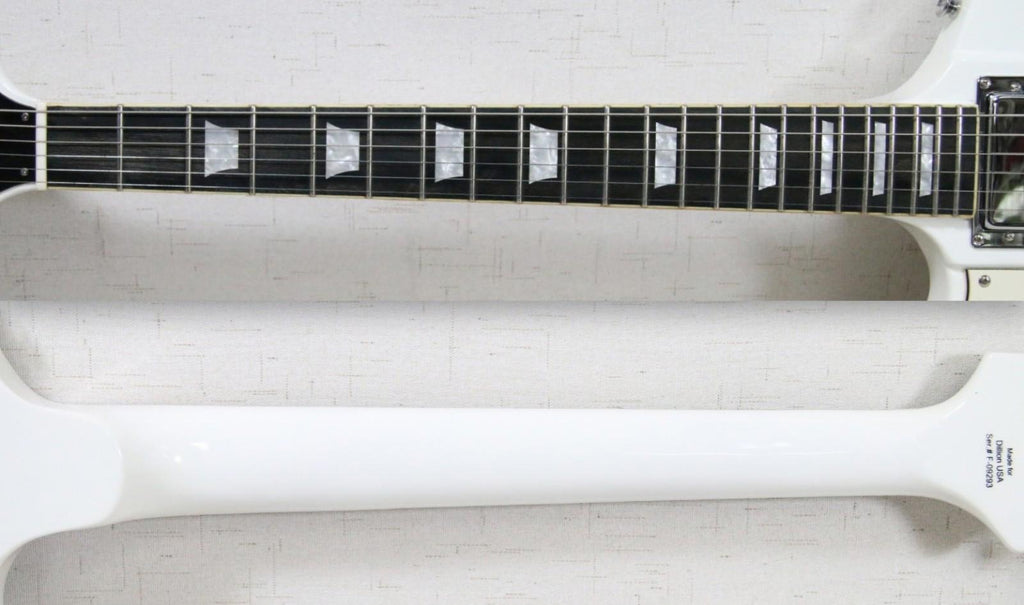 LEFT HANDED Dillion Phoenix DFB-603 Electric Guitar White w/ OG Soft Case MINT!