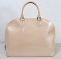 Louis Vuitton Monogram Vernis Alma GM Beige w/Dust Bag - Excellent Condition
