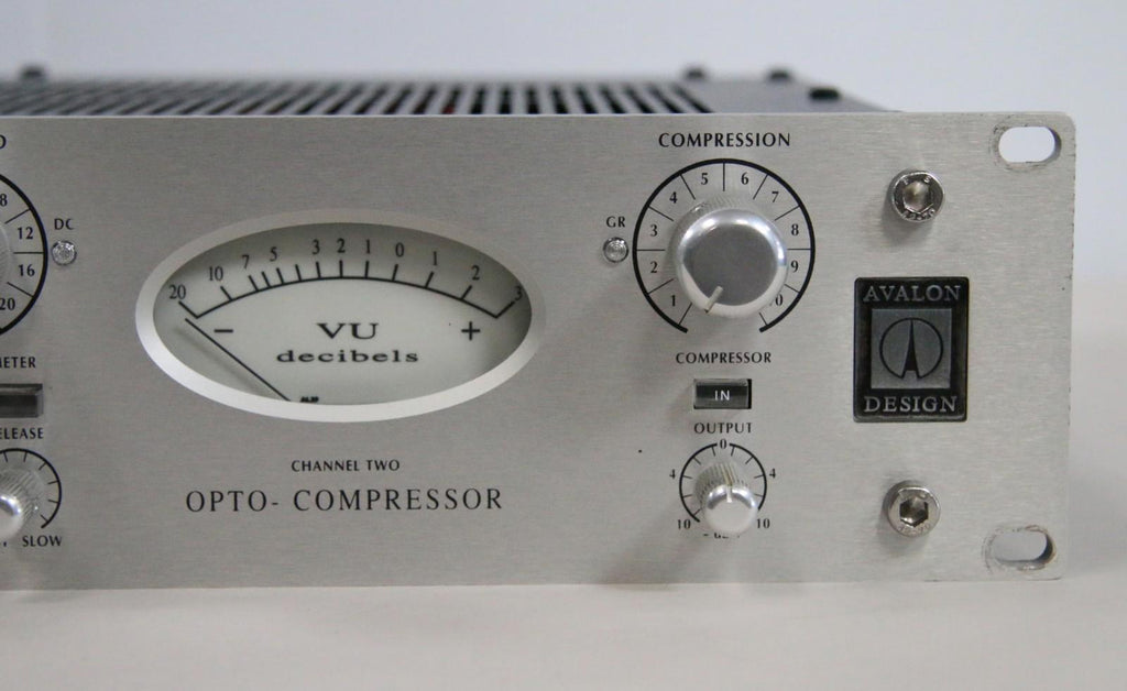 Avalon AD2044 Dual Mono/Stereo Optical Compressor (Blue LEDs) + B2T Power Supply