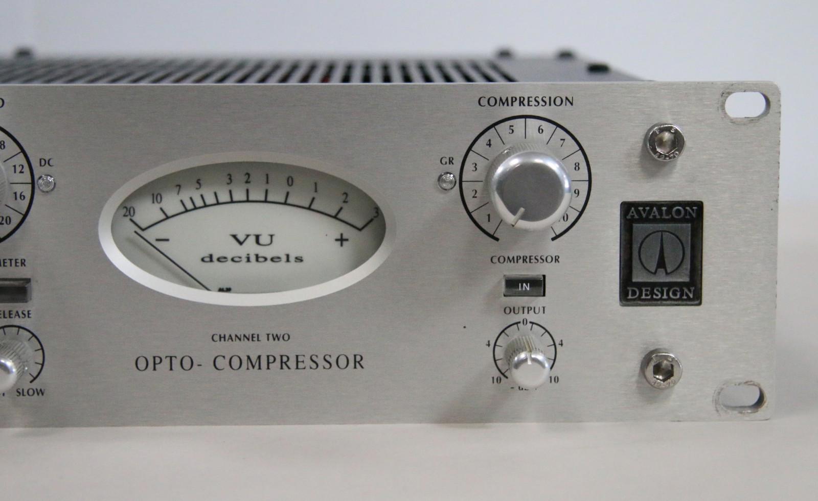 Avalon AD2044 Dual Mono/Stereo Optical Compressor (Blue LEDs) + B2T Power Supply