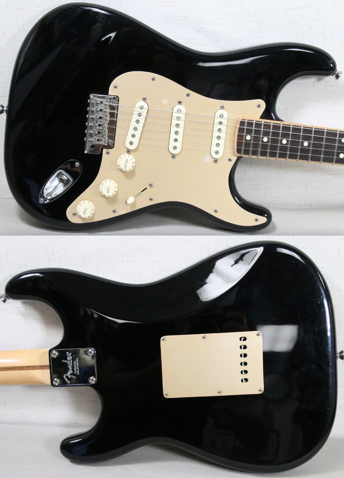 2017 Fender American Stratocaster Black Channel Bound Electric Guitar W/ Case!