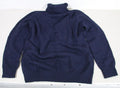 NWT Men's Salvatore Ferragamo Wool Ribbed Knit Turtleneck Sweater L (Deep Ocean)