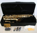 NEW Ravel Tenor Students Saxophone Brass Engraved Mother of Pearl w/Case + More