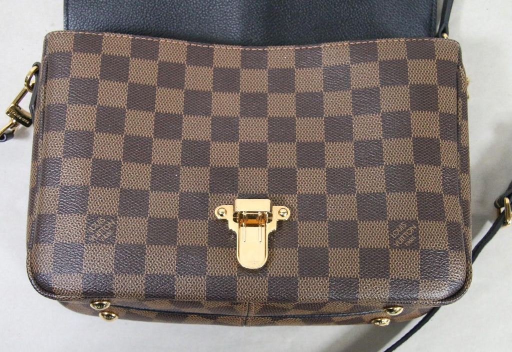 Louis Vuitton Clapton Damier Ebene Canvas Shoulder Bag Black Noir - Nice!