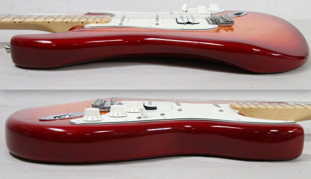 Fender Standard Stratocaster 2013 HSS Plus Top Aged Cherry Burst Electric Guitar