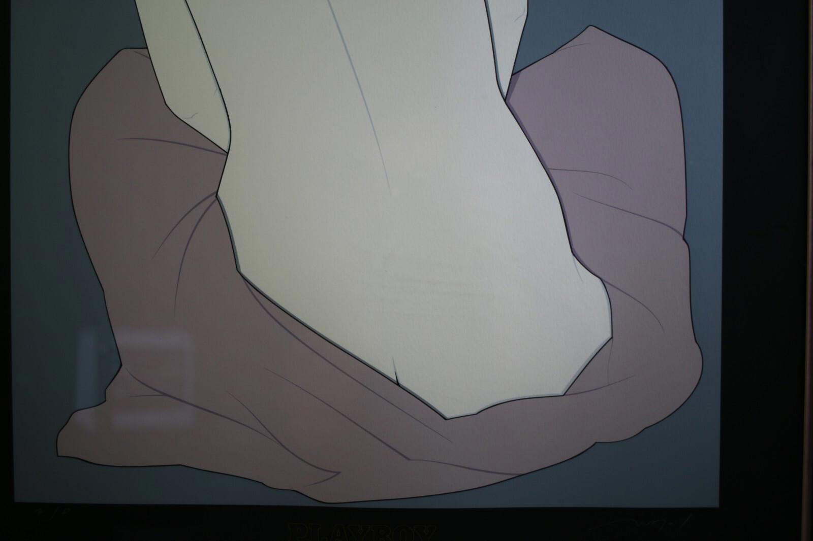 RARE Patrick Nagel Playboy 30th Anniversary Signed Artist Proof Lithograph 1983