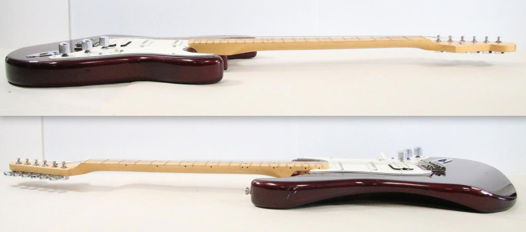 Fender 2000 Standard Stratocaster HSS Solid Body Maple Midnight Wine MIM Guitar