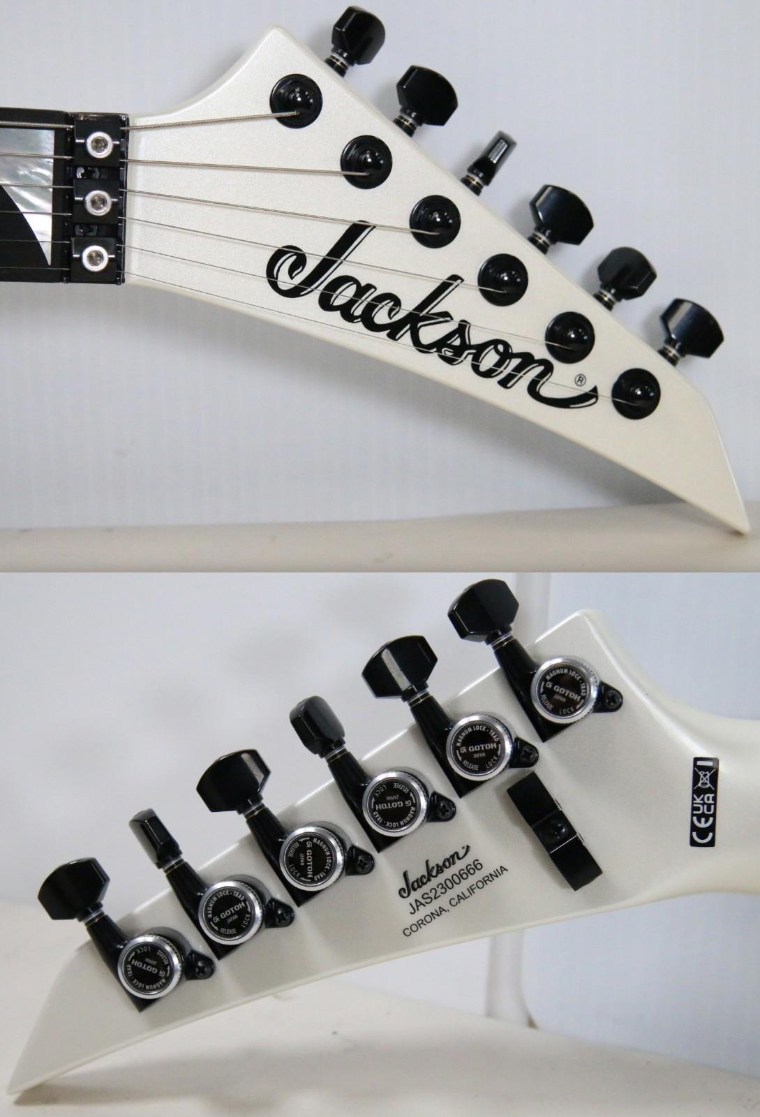 2023 Jackson American Series Soloist SL3 Platinum Pearl Ebony Electric Guitar