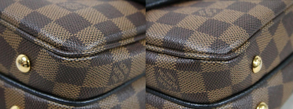 Louis Vuitton Clapton Damier Ebene Canvas Shoulder Bag Black Noir - Nice!