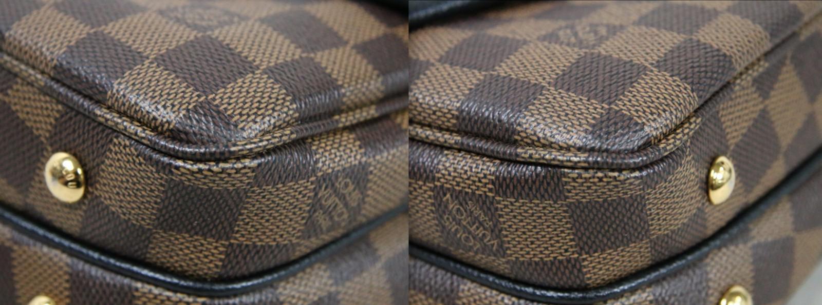 Louis Vuitton Clapton Damier Ebene Canvas Shoulder Bag Black Noir - Nice!