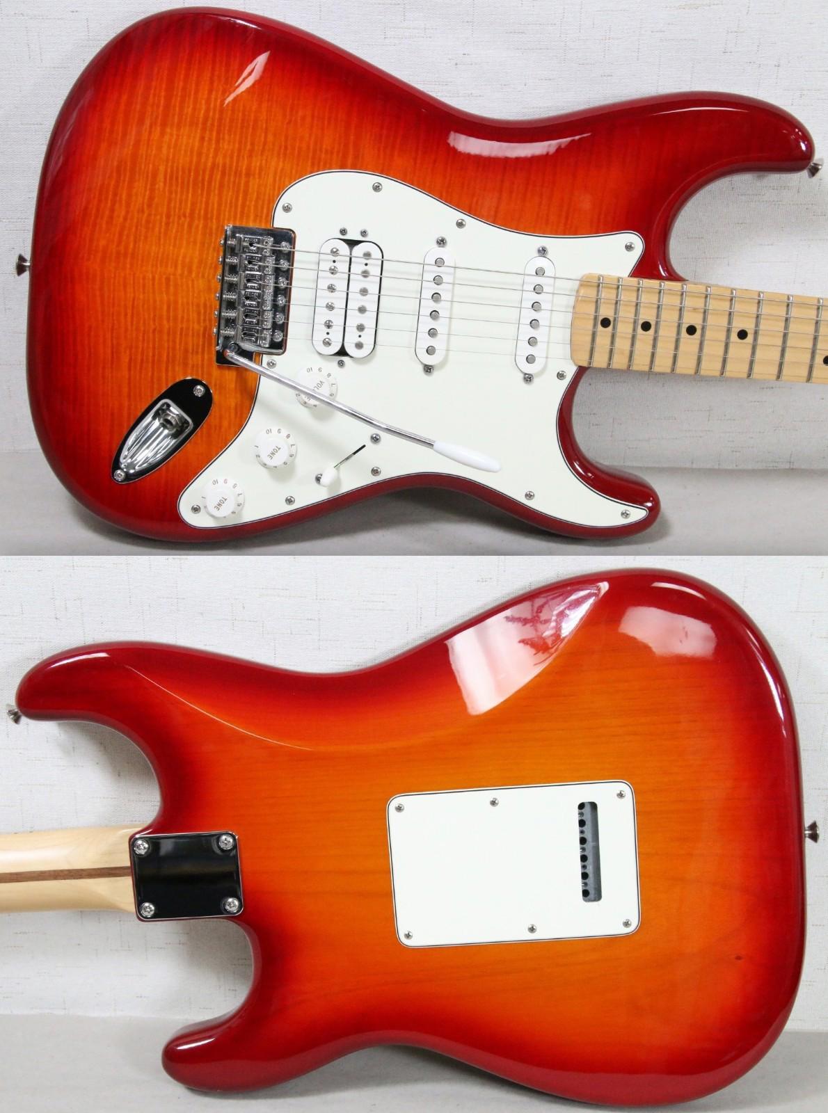 Fender Standard Stratocaster 2013 HSS Plus Top Aged Cherry Burst Electric Guitar