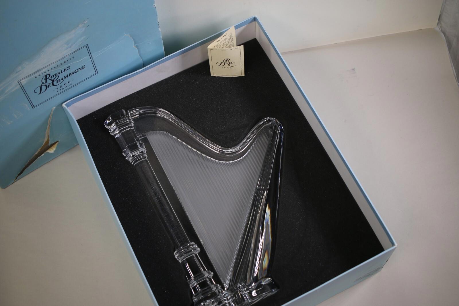 Cristalleries Royales de Champagne - Collection "La Musique" The Harp - Crystal