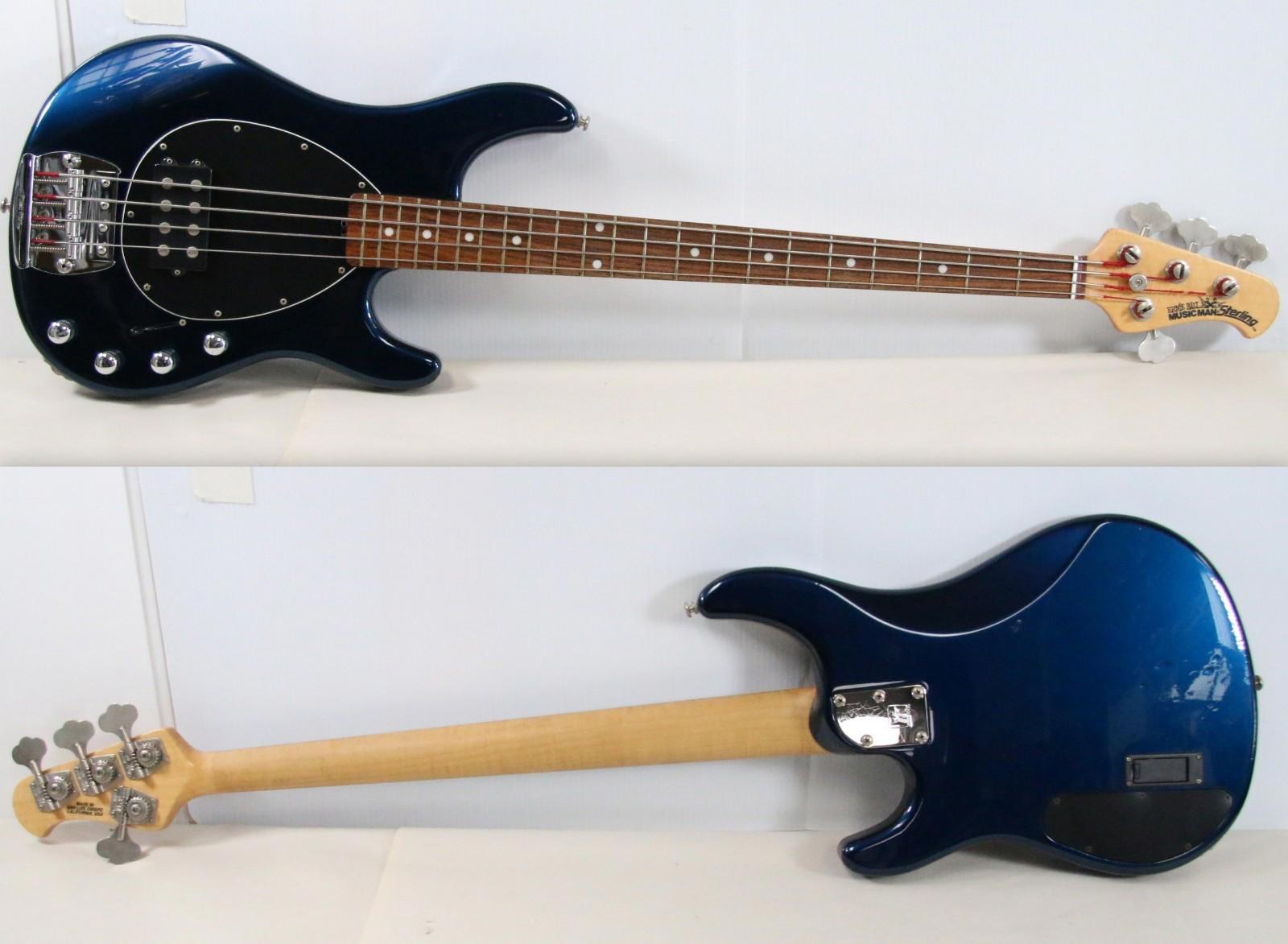 Ernie Ball Music Man Sterling Electric Bass 1996 MADE IN USA Pearl Blue Rosewood